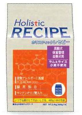 holistic recipe ラム＆ライス　シニア(2.4kg)