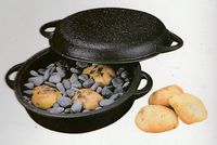 南部鉄器　万能鍋（小石付）ダッチオーブン　特価　通販