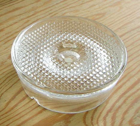 昭和レトロ　semi　crystal　ガラス　クリスタル灰皿【通販】山口陶器店RG18092701