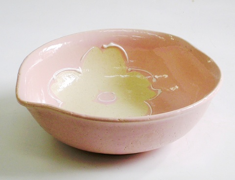 萬古焼　一珍桜変形小鉢　特価　通販