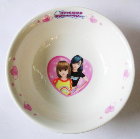 オシャレ魔女　ラブandベリー磁器製オートミール（フルーツ皿）【通販】山口陶器店35108