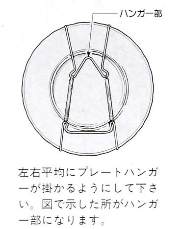 エリア　プレートハンガーL・M（23センチ~30センチ皿用）【ステンレス製壁用皿掛け　特価】