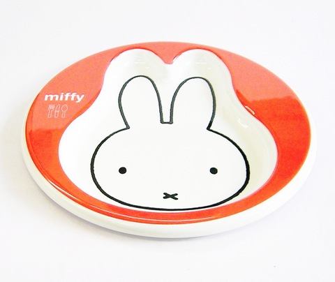 ミッフィーメラミン樹脂　フェイスプレート（miffy＆Art museum）【特価　通販　業務用　給食　こども食器　ベビー食器　保育園　幼稚園　ミッフィー＆アートミュージアム】山口陶器店M60AAG