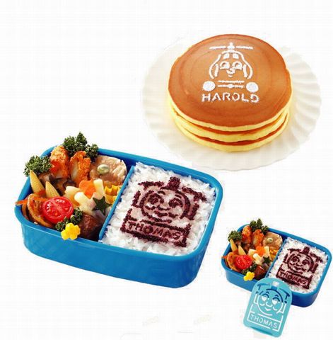 きかんしゃトーマスふりかけプレート３枚セットLS-3【特価/通販/ランチグッズ/弁当/キャラ弁/デコ弁/オーエスケー/子供食器】山口陶器店71850