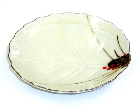 昭和レトロ　小皿　径13.8センチ【通販　食器　丸皿　小皿】山口陶器店20041901