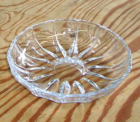 昭和レトロ　ガラス　中皿１枚・小皿12枚