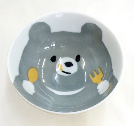クマとごはん　陶器の茶碗　激安