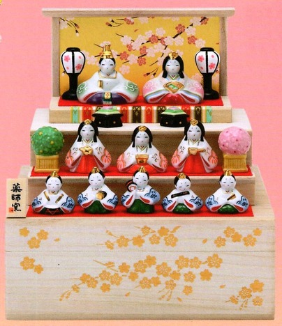 薬師窯と昭峰窯・九谷焼の陶器とガラスの雛人形 全品特価で通販