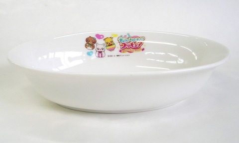 デリシャスパーティプリキュア　磁器製　楕円形カレー皿【通販/包装無料/特価/こども食器/子供食器/プレゼント/金正】山口陶器店42104