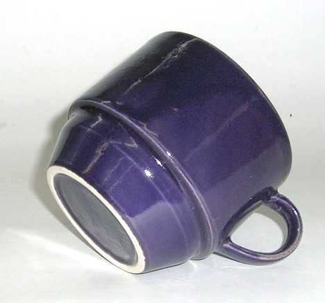 美濃焼　紫色のマグカップ　通販