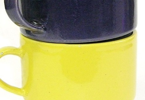 美濃焼　マグカップ（黄色）スタックマグ　230CC【通販/重ね置き/食器/イエロー】山口陶器店gm1956