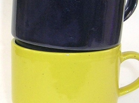 美濃焼　マグカップ（黄色）スタックマグ　230CC【通販/重ね置き/食器/イエロー】山口陶器店gm1956