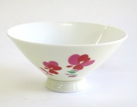 昭和レトロ　松の木？　陶器の飯茶碗/汁碗