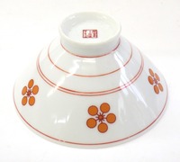 昭和レトロ　梅紋　飯茶碗