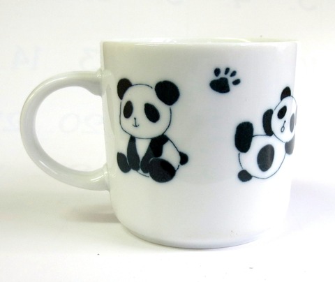 でんぐりパンダこども用マグカップ【VPマグ/子ども食器/ぱんだ/動物/特価/通販/子供食器/包装無料/ 大東亜】山口陶器店DPAVPM