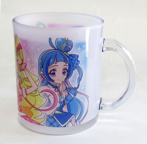キミとアイドルプリキュア♪　ガラスマグカップ【通販/特価/アニメ/プレゼント/包装無料/金正陶器/プリキュア】山口陶器店75136