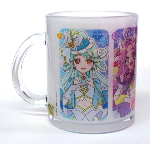 名探偵プリキュア!　ガラスマグカップ【通販/特価/アニメ/プレゼント/包装無料/金正陶器/プリキュア】山口陶器店44150