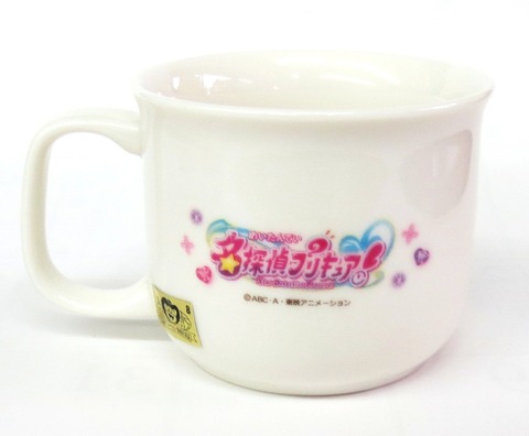 名探偵プリキュア!磁器製マグカップ【通販/包装無料/特価/こども食器/子供食器/プレゼント/金正/プリキュア】山口陶器店44131