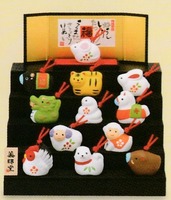 昭峰窯 開運の未根付（おみくじ付き）【20％引きの激安 干支ストラップ