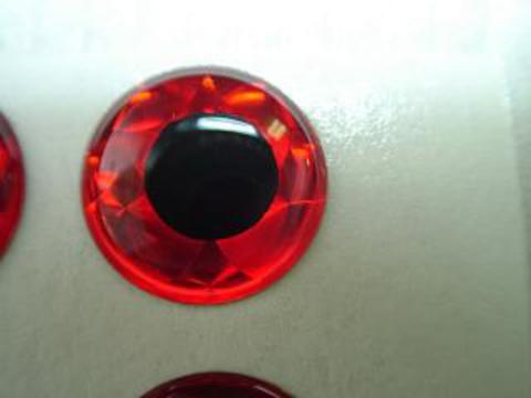 3D molded eye 10mm Red