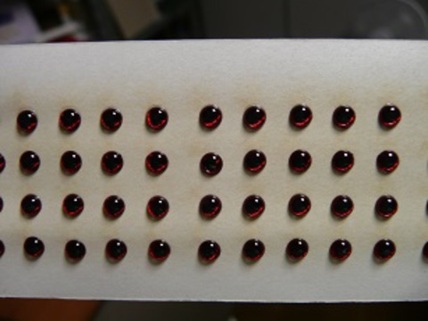 3D molded eye 3mm Red