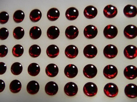 3D molded eye 6mm Red