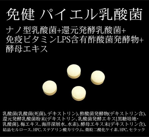 免健 パイエル乳酸菌 250mg×120粒