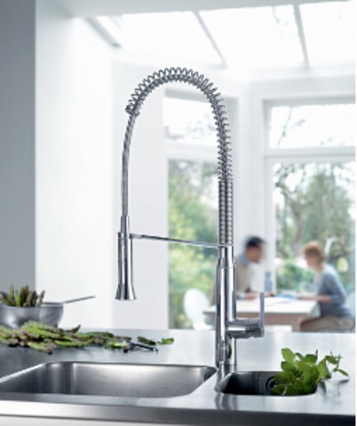 【GROHE JP301002】シングルレバー混合水栓(泡沫吐水・シャワー切替)