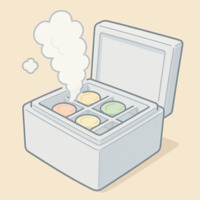 ドライアイス付きボックス