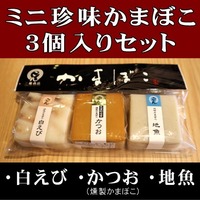 氷見名産 ミニ珍味かまぼこ３個入セット