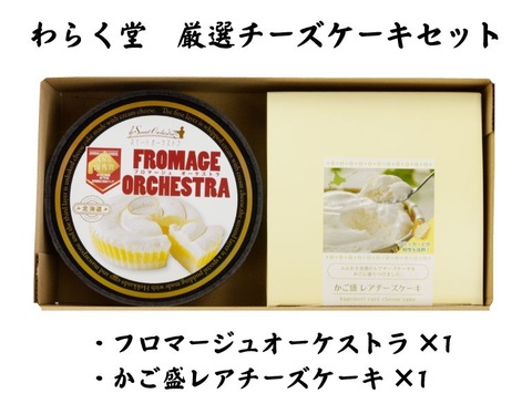 わらく堂 北海道 厳選チーズケーキセット 送料無料