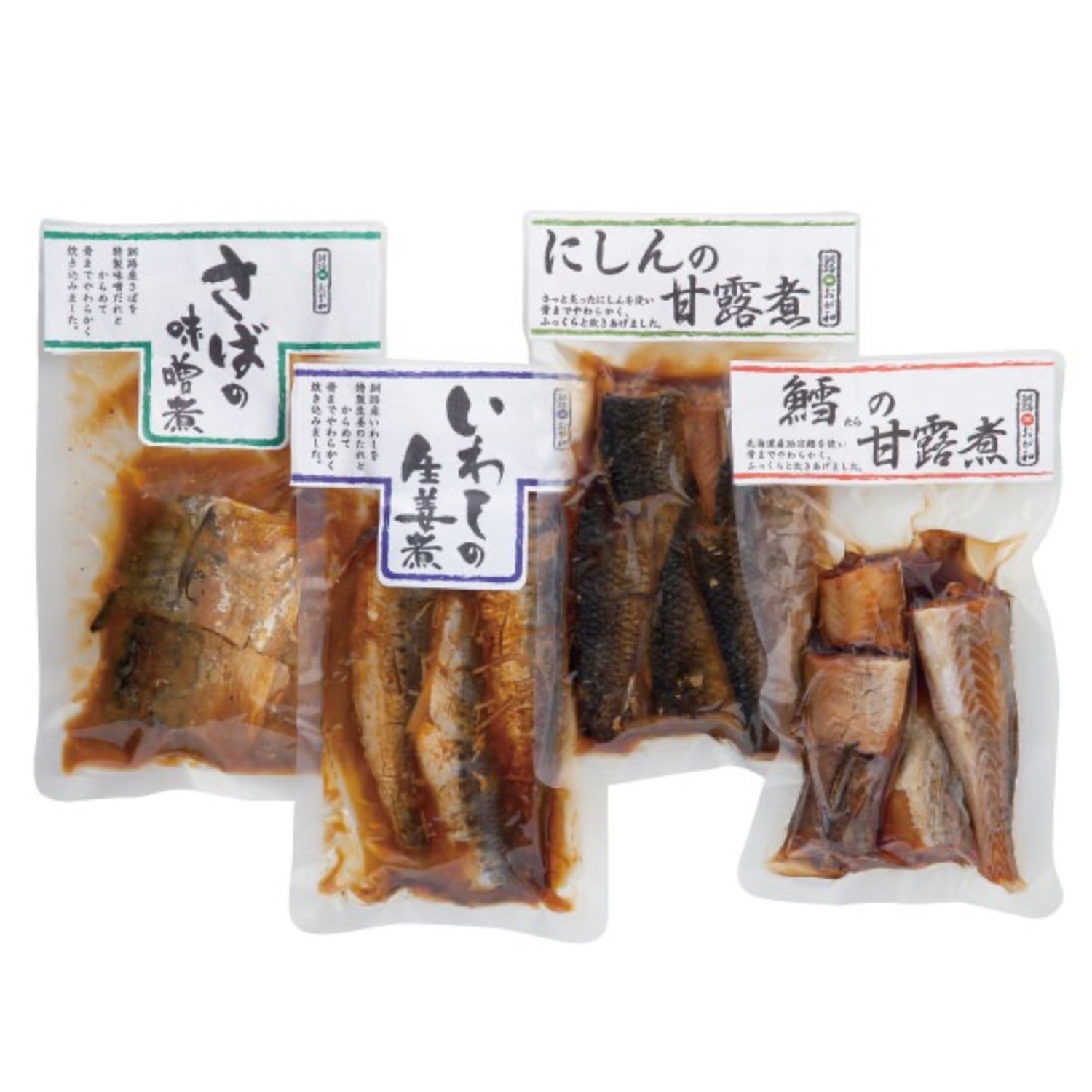 【送料無料】釧路おが和 北の煮魚4種セット