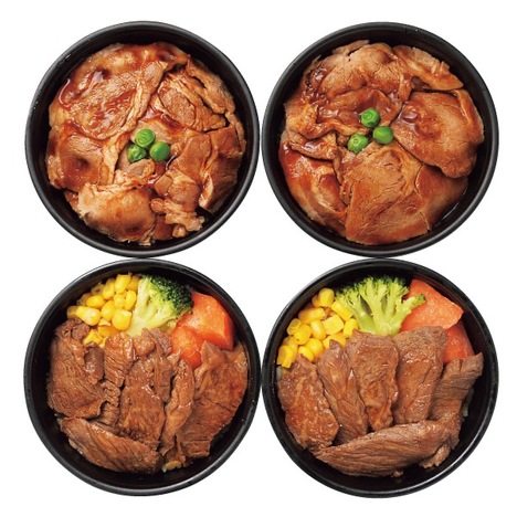 札幌バルナバフーズ 北海道産牛ステーキ丼＆豚丼セット 送料無料