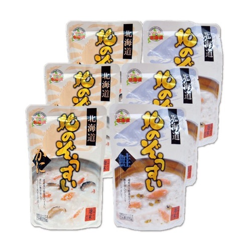 竹田食品 北の雑炊2種6個セット【送料無料】