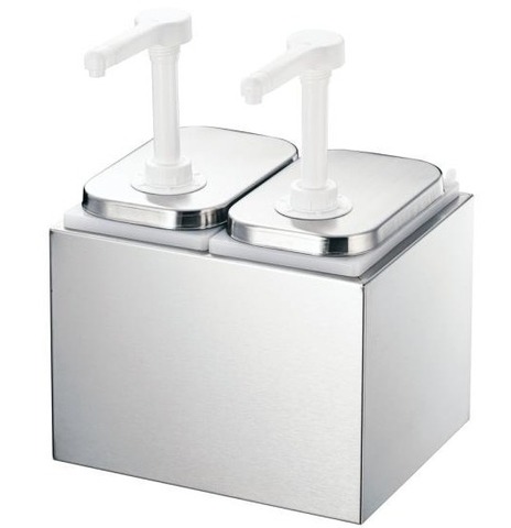 プッシュポンプソースディスペンサー用ポリプロピレン容器　１Ｌ