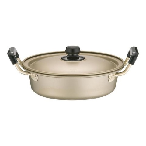 アカオ　しゅう酸　浅型　実用鍋　２４ｃｍ