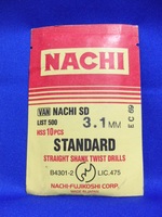 3.1mm 10本　不二越　NACHI SD 鉄工用ストレートドリル [販売単位10本/パック]
