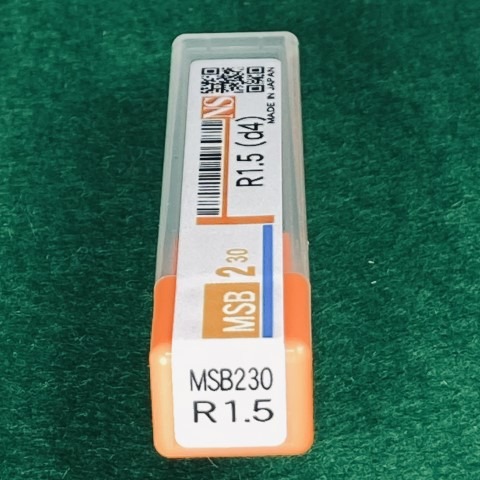 R1.5x刃長5x全長60x軸4 08-00501-11150 超硬ボールエンドミル 日進工具 BOXA3