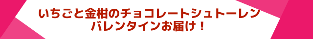 いちごと金柑のチョコレートシュトーレンバレンタインお届け！