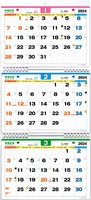 エコエコ３ヶ月カレンダー 2024年版