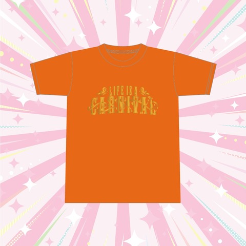 【田原俊彦】LIFE IS A CARNIVAL Tシャツ(オレンジ) 