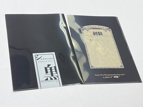 【非売品】THE STORY OF A TREE 日本語版 Plastic Tree Phylogenetic Tree Tour Act.3 クリアファイル ＜ J-ROCK
