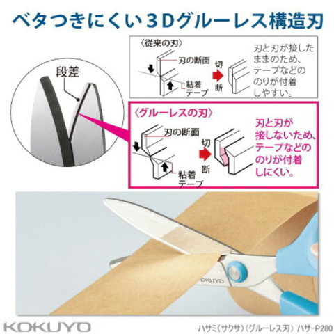 サクサ はさみ 人気商品 軽い力で切れるハサミ コクヨ