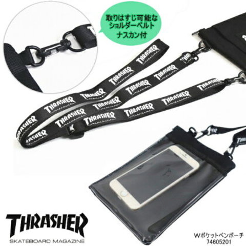 THRASHER  スラッシャー ミニショルダー ポーチ  ウエストポーチ サコッシュ