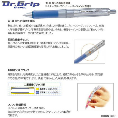 パイロット　ドクターグリップ　シャープペン0.5mm　中学生に人気