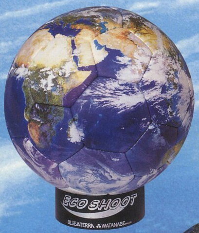 エコシュート　（地球儀　サッカーボール　衛星写真）