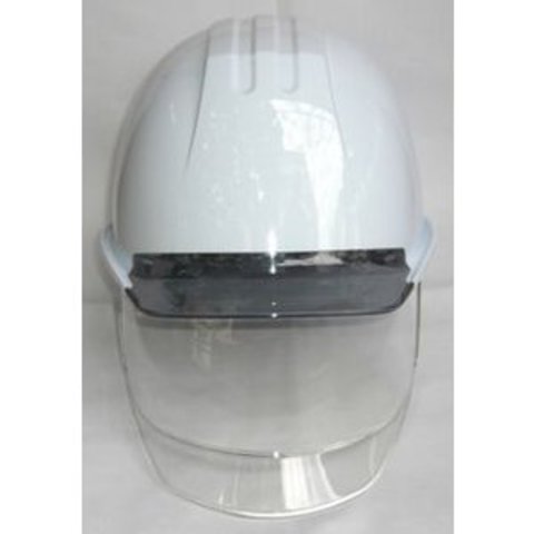 タニザワ工事用ヘルメット（保護帽・安全帽）シールド付メットS
