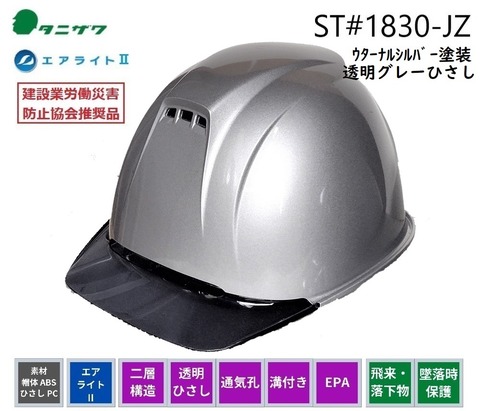 シルバー塗装タニザワヘルメット1830JZ