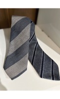 FRANCO BASSI Wool Cotton Stripe Tie