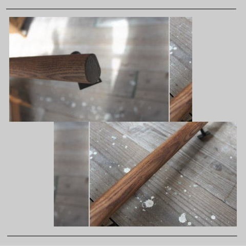 タモの木製手すり